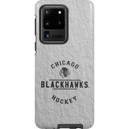 NHL Chicago Blackhawks Black Text Galaxy S20 Ultra 5G Pro Case