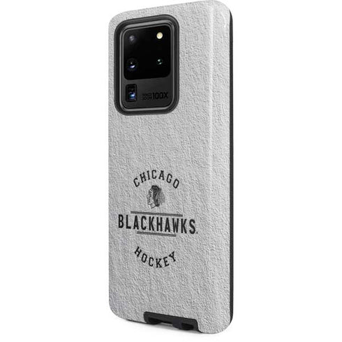 NHL Chicago Blackhawks Black Text Galaxy S20 Ultra 5G Pro Case