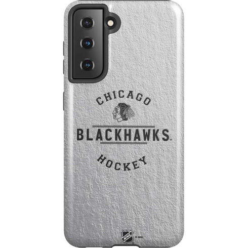 NHL Chicago Blackhawks Black Text Galaxy S21 5G Pro Case