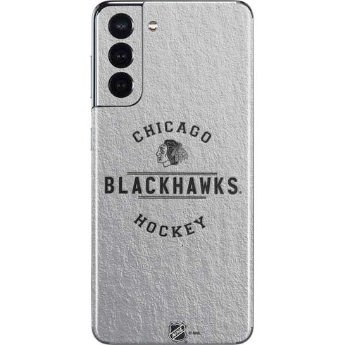 NHL Chicago Blackhawks Black Text Galaxy S21 5G Skin