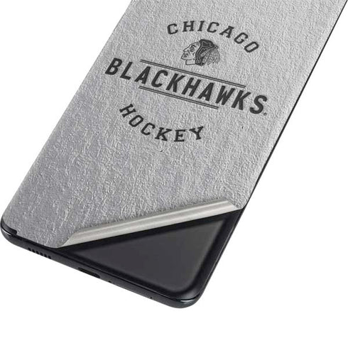 NHL Chicago Blackhawks Black Text Galaxy S21 5G Skin