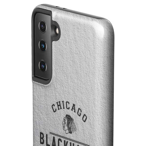 NHL Chicago Blackhawks Black Text Galaxy S21 Plus 5G Pro Case