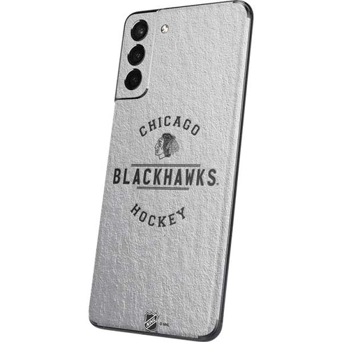 NHL Chicago Blackhawks Black Text Galaxy S21 Plus 5G Skin