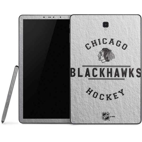 NHL Chicago Blackhawks Black Text Samsung Galaxy Tab Skin