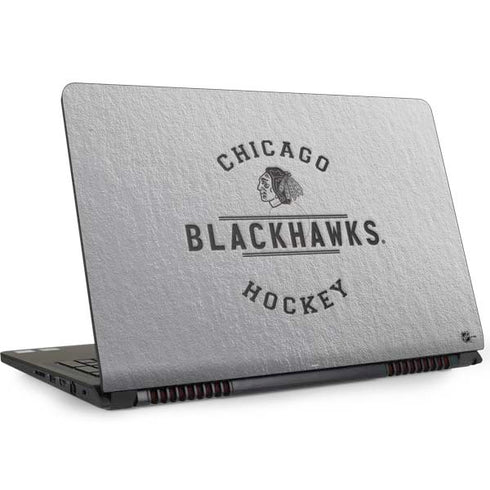NHL Chicago Blackhawks Black Text Dell Inspiron Skin