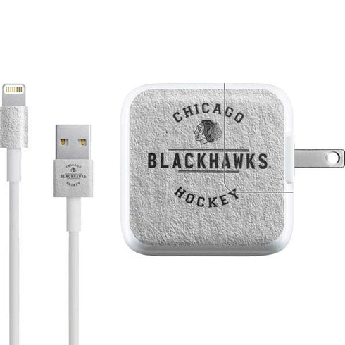 NHL Chicago Blackhawks Black Text iPad Charger (10W USB) Skin
