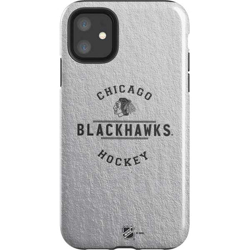 NHL Chicago Blackhawks Black Text iPhone 11 Impact Case