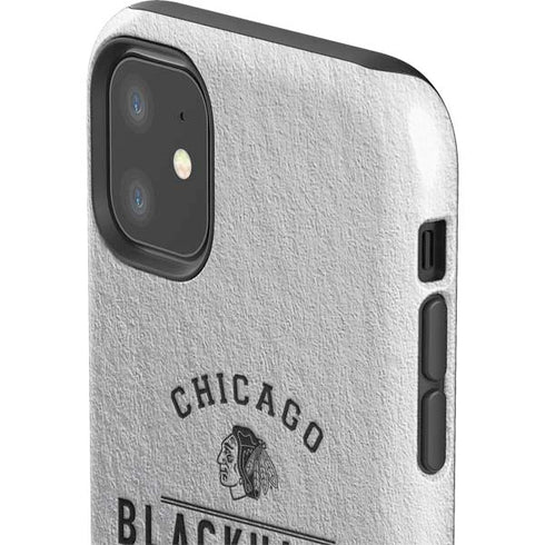 NHL Chicago Blackhawks Black Text iPhone 11 Impact Case