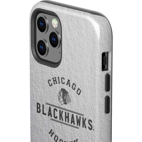 NHL Chicago Blackhawks Black Text iPhone 12 Pro Impact Case