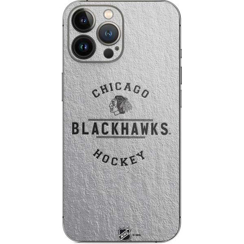 NHL Chicago Blackhawks Black Text iPhone 13 Pro Max Skin