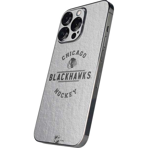 NHL Chicago Blackhawks Black Text iPhone 13 Pro Max Skin