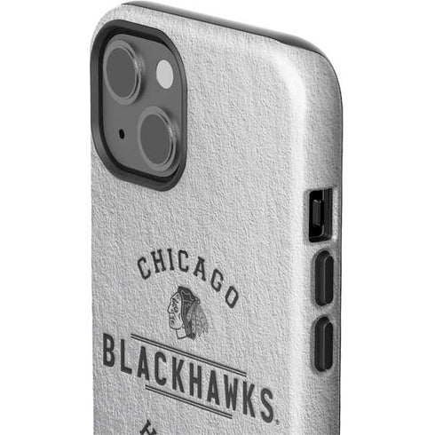 NHL Chicago Blackhawks Black Text iPhone 15 Impact Case
