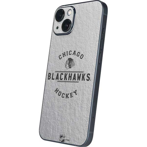 NHL Chicago Blackhawks Black Text iPhone 14 Plus Skin