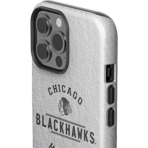 NHL Chicago Blackhawks Black Text iPhone 15 Pro Max Impact Case