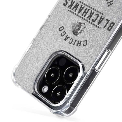 NHL Chicago Blackhawks Black Text iPhone 15 Pro Max MagSafe Case