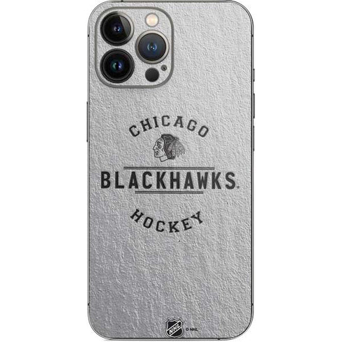 NHL Chicago Blackhawks Black Text iPhone 14 Pro Max Skin