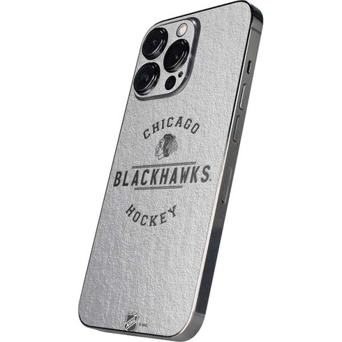 NHL Chicago Blackhawks Black Text iPhone 14 Pro Max Skin