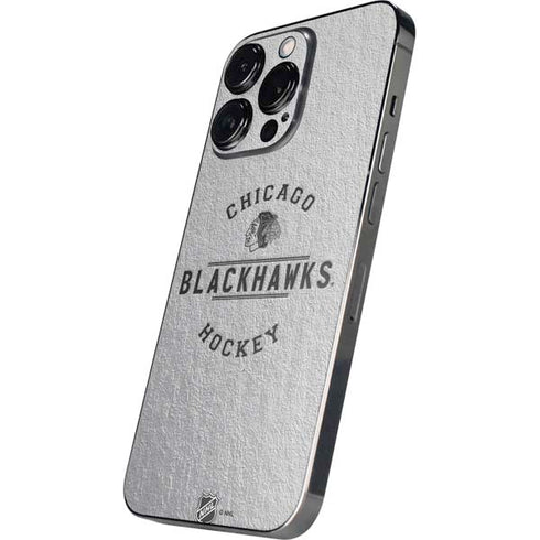 NHL Chicago Blackhawks Black Text iPhone 14 Pro Skin