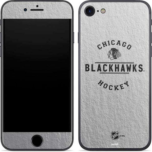 NHL Chicago Blackhawks Black Text iPhone 8 Skin