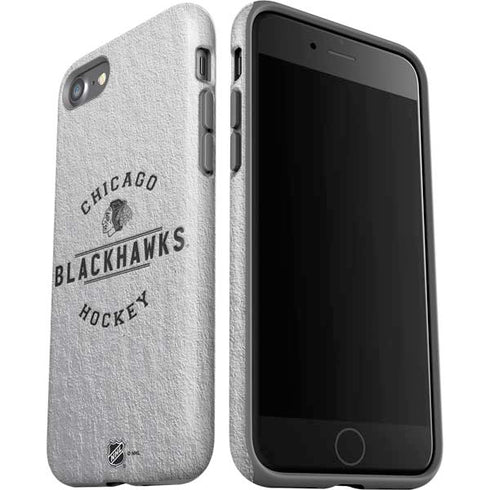 NHL Chicago Blackhawks Black Text iPhone SE (2nd & 3rd Gen) Pro Case