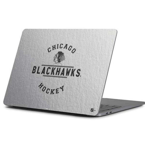 NHL Chicago Blackhawks Black Text Apple MacBook Pro 13-inch Skin