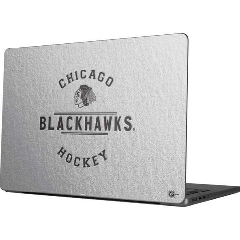 NHL Chicago Blackhawks Black Text MacBook Pro 14in (2021-24) Skin