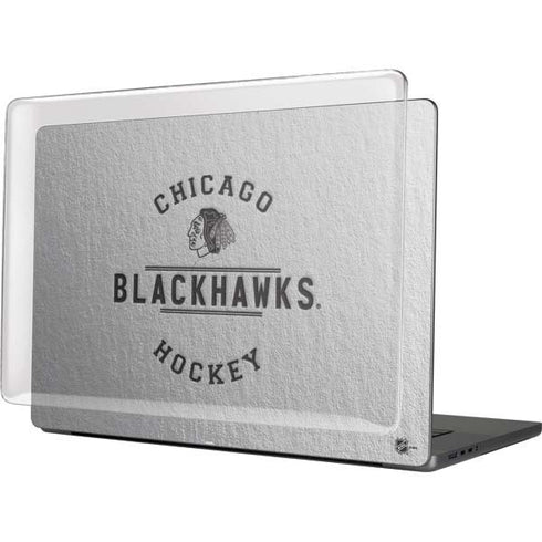 NHL Chicago Blackhawks Black Text MacBook Pro 16in (2021-25) Case plus Skin