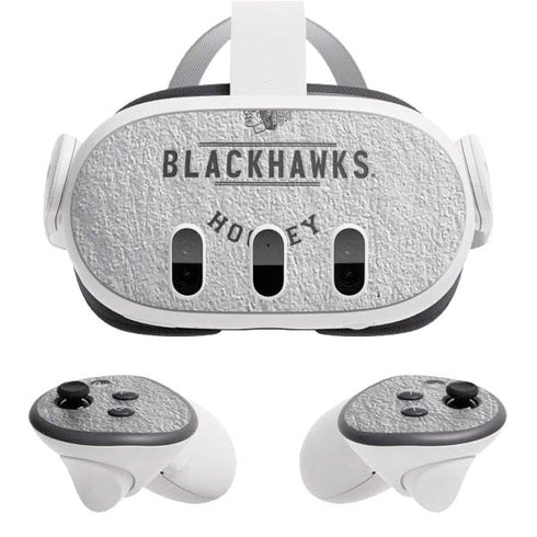 NHL Chicago Blackhawks Black Text Meta Quest 3 Skin