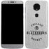 NHL Chicago Blackhawks Black Text Moto E5 Plus Skin