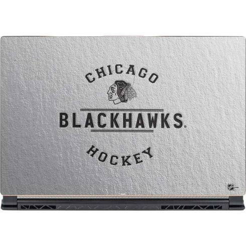 NHL Chicago Blackhawks Black Text MSI GS65 Stealth Laptop Skin