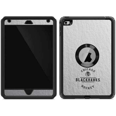 NHL Chicago Blackhawks Black Text Otterbox Defender iPad Skin