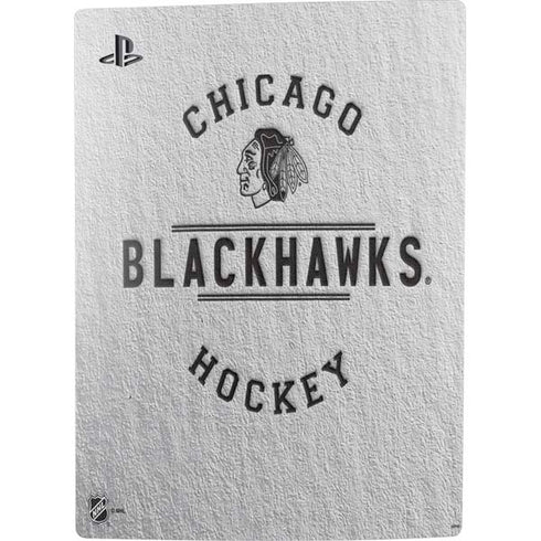NHL Chicago Blackhawks Black Text PS5 Console Skin