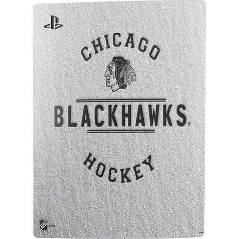 NHL Chicago Blackhawks Black Text PS5 Digital Edition Console Skin