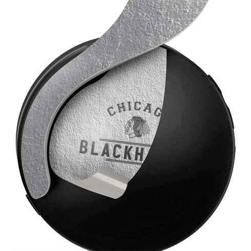 NHL Chicago Blackhawks Black Text PULSE 3D Wireless Headset for PS5 Skin
