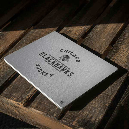 NHL Chicago Blackhawks Black Text Surface Laptop 3 13.5in Skin