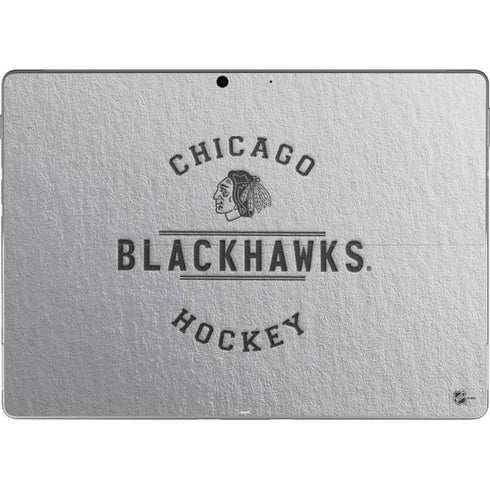 NHL Chicago Blackhawks Black Text Surface Pro 9 Skin