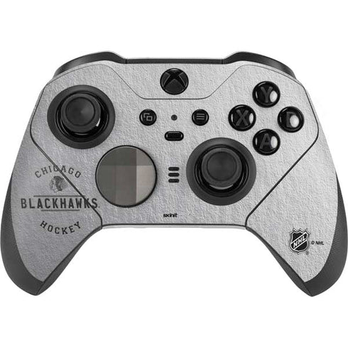NHL Chicago Blackhawks Black Text Xbox Elite Wireless Controller Series 2 Skin