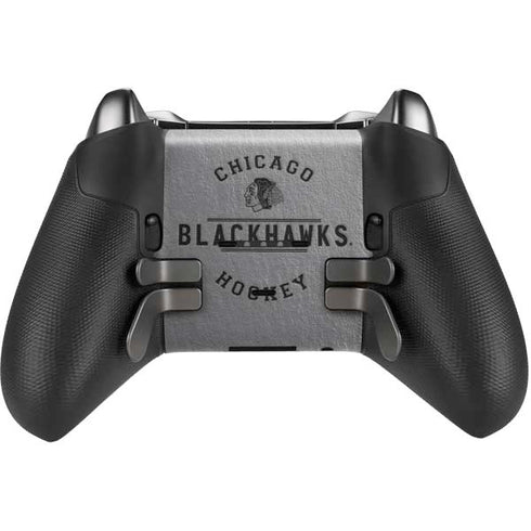 NHL Chicago Blackhawks Black Text Xbox Elite Wireless Controller Series 2 Skin