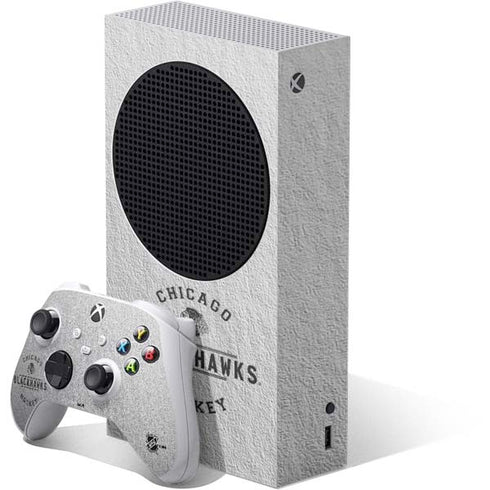 NHL Chicago Blackhawks Black Text Xbox Series S Skins