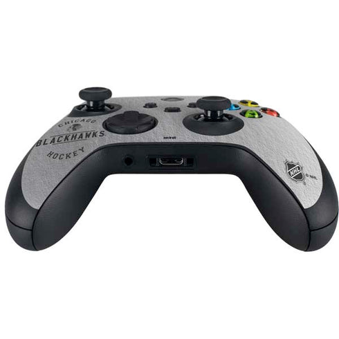 NHL Chicago Blackhawks Black Text Xbox Series X Controller Skin
