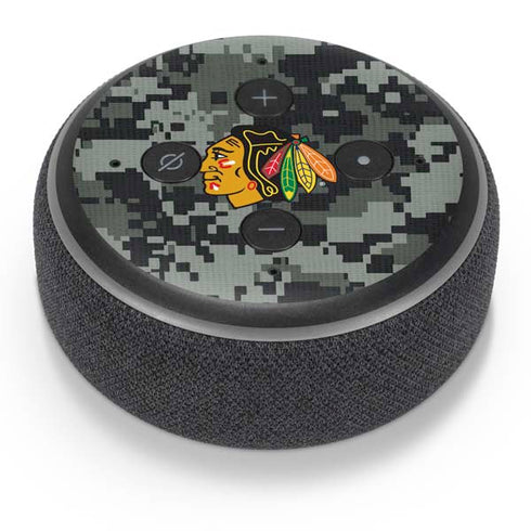 NHL Chicago Blackhawks Camo Amazon Echo Dot Skin