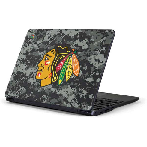 NHL Chicago Blackhawks Camo Samsung Chromebook Skin