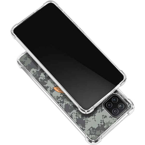 NHL Chicago Blackhawks Camo Galaxy A12 Clear Case