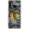 NHL Chicago Blackhawks Camo Galaxy A21 Clear Case