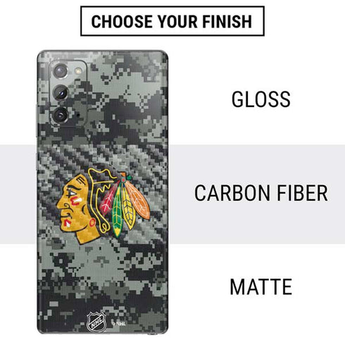 NHL Chicago Blackhawks Camo Galaxy Note20 5G Skin