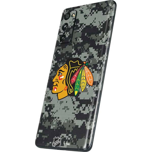 NHL Chicago Blackhawks Camo Galaxy S20 Fan Edition Skin