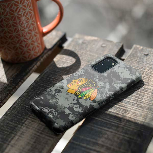 NHL Chicago Blackhawks Camo Galaxy S20 Plus Pro Case