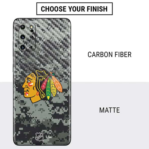 NHL Chicago Blackhawks Camo Galaxy S20 Plus Skin
