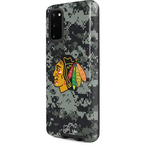 NHL Chicago Blackhawks Camo Galaxy S20 Pro Case