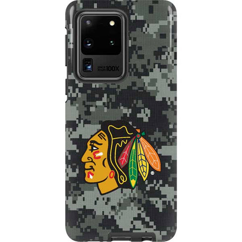 NHL Chicago Blackhawks Camo Galaxy S20 Ultra 5G Pro Case
